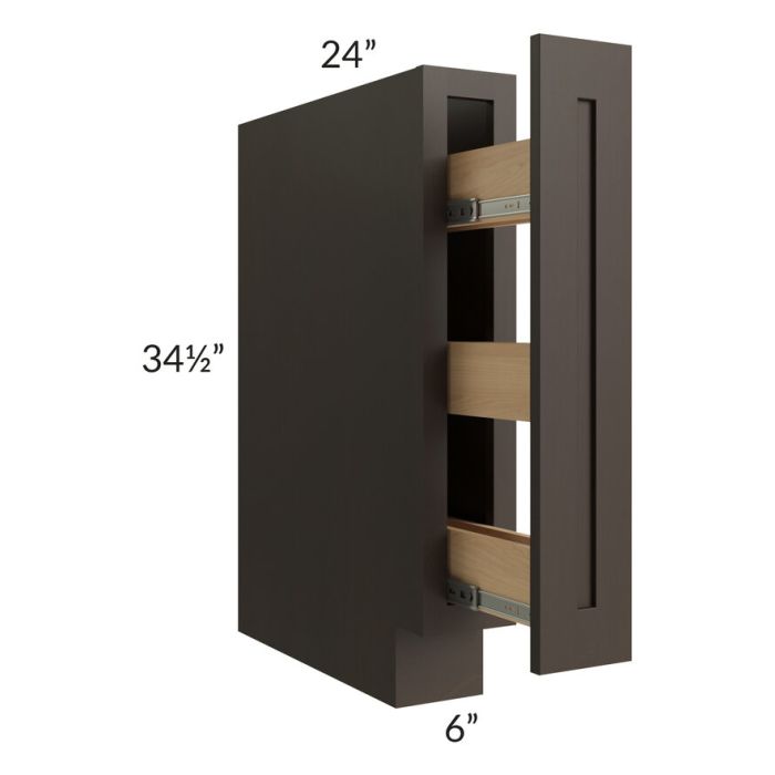 Southport Espresso Shaker 6" Spice Base Cabinet