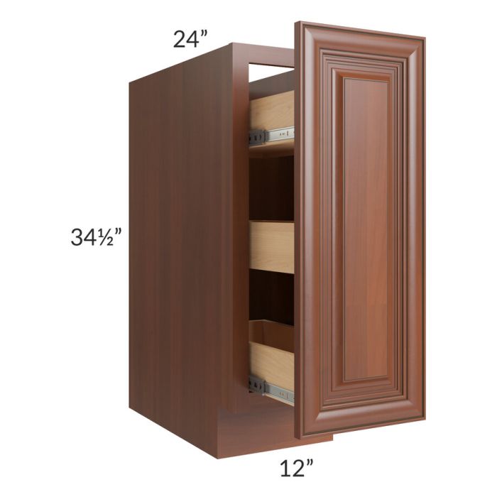 Phoenix Caramel Glaze 12" Spice Base Cabinet