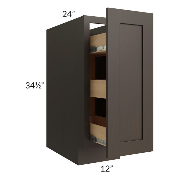 Southport Espresso Shaker 12" Spice Base Cabinet