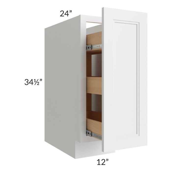 Charlotte White 12" Spice Base Cabinet