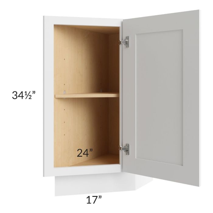 Alpine White Shaker 12" Base Transitional Cabinet (Right) 