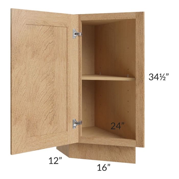 Midtown Timber Shaker Base Transitional Cabinet (Left)