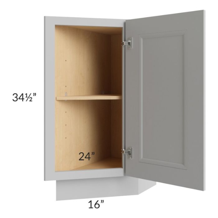 Tuscan Painted Grey Base Transitional Cabinet (Right)