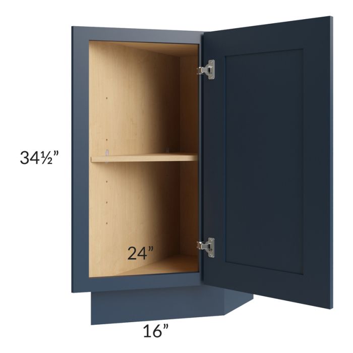 Midtown Blue Shaker Base Transitional Cabinet (Right)