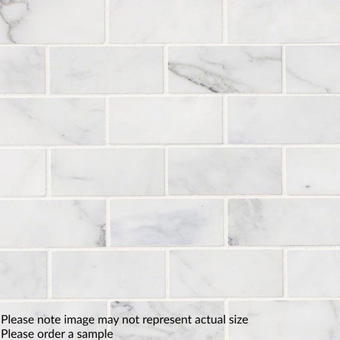 Calacatta Cressa White 2" x 4" Subway Tile