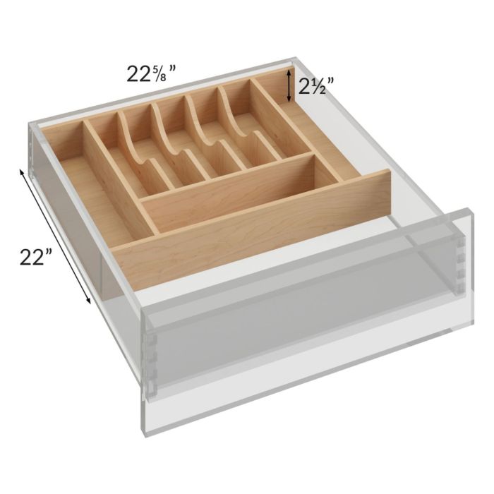 Midtown White Shaker Large Cutlery Divider (Trimmable) 