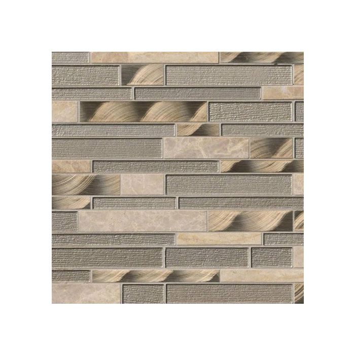 Champagne Toast Interlocking Pattern 4mm Mosaic Tile
