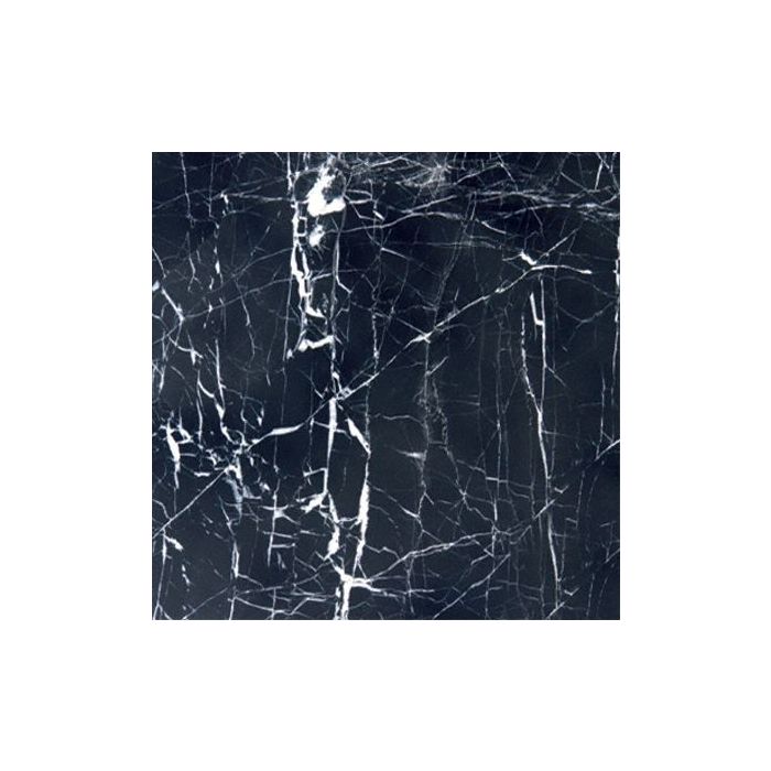 Black With Vein 12" x 12" Marble Tile