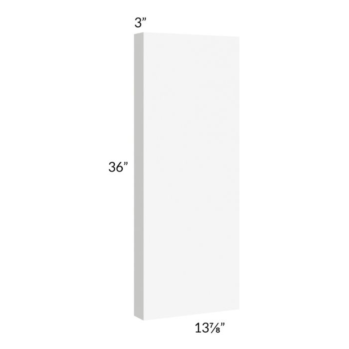 Milan White Matte 36" Wall Column
