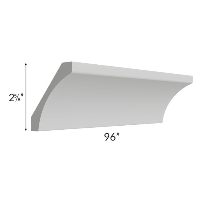 Tuscan Painted Grey Cove Crown Molding