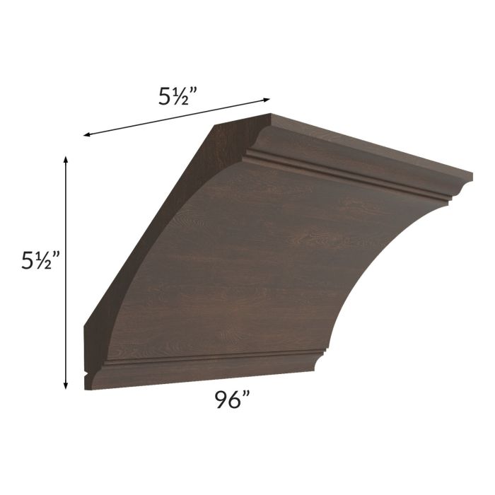 Tuscan Kona Brown Extra Large Cove Crown Molding