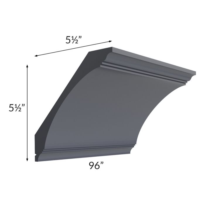 Vienna Indigo Extra Large Cove Crown Molding