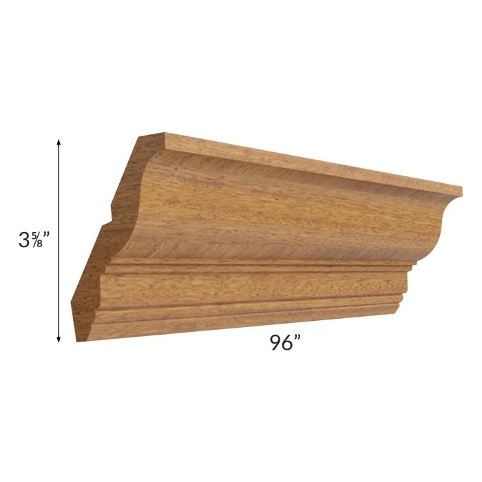 Artisan Walnut Shaker 96" Crown Molding 1