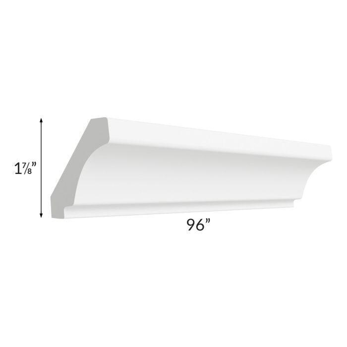 Alpine White Shaker 96" Crown Molding
