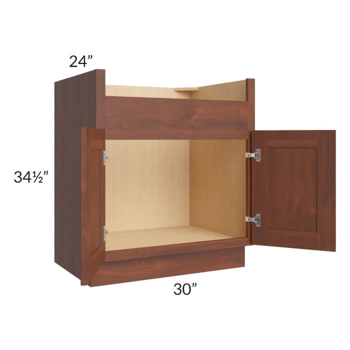 Cambridge Saddle Glaze 30" Farm Sink Base Cabinet