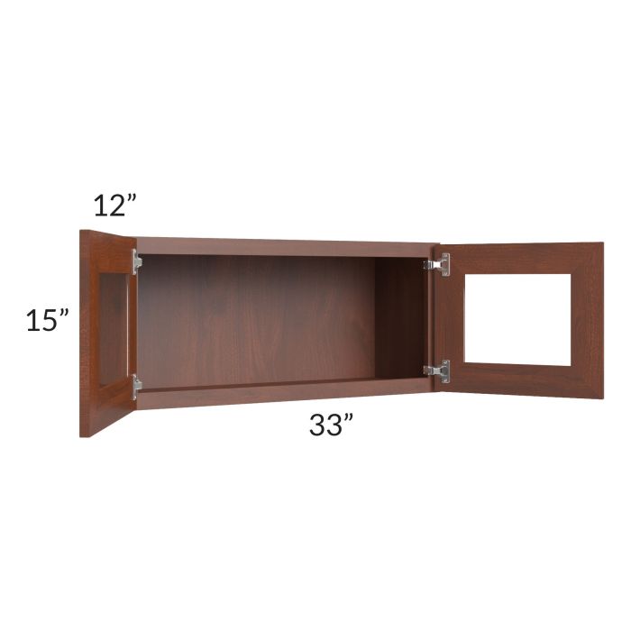 Cambridge Saddle Glaze 33x15 Decorative Wall Cabinet