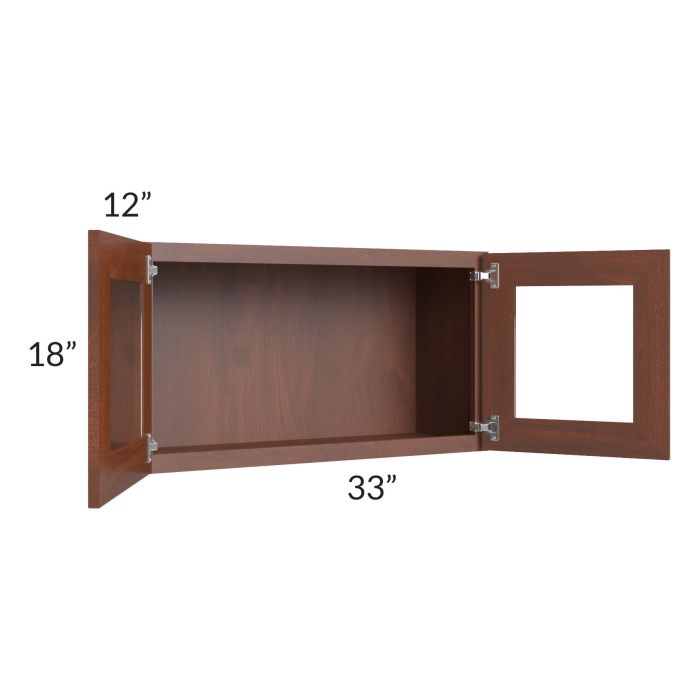 Cambridge Saddle Glaze 33x18 Decorative Wall Cabinet