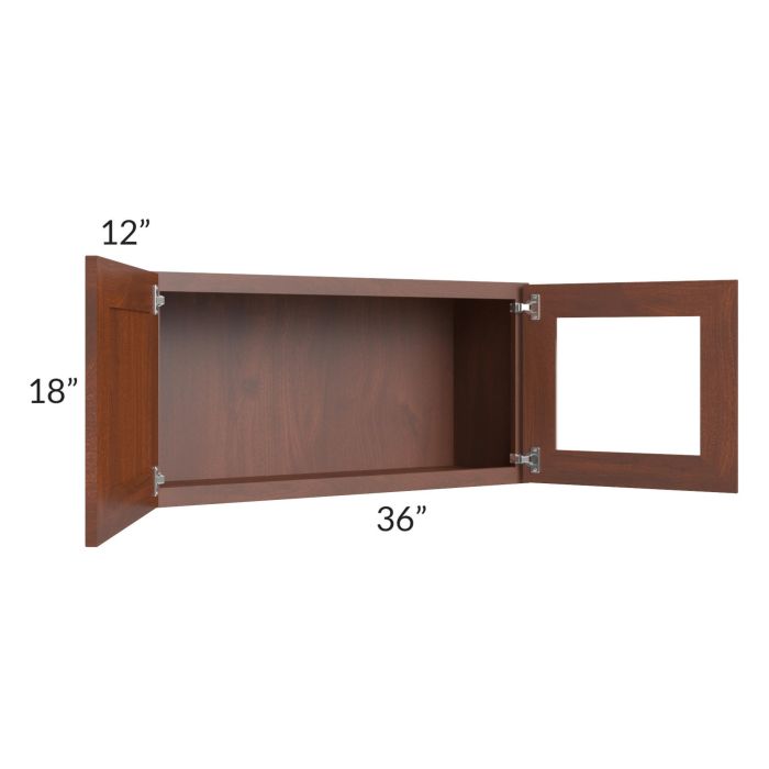 Cambridge Saddle Glaze 36x18 Decorative Wall Cabinet