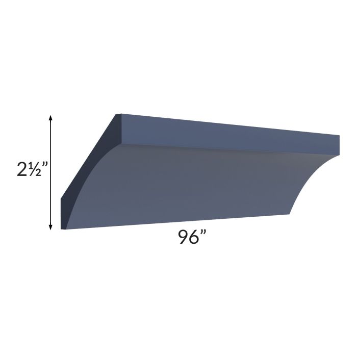 Bayville Blue 8' Curved Crown Molding