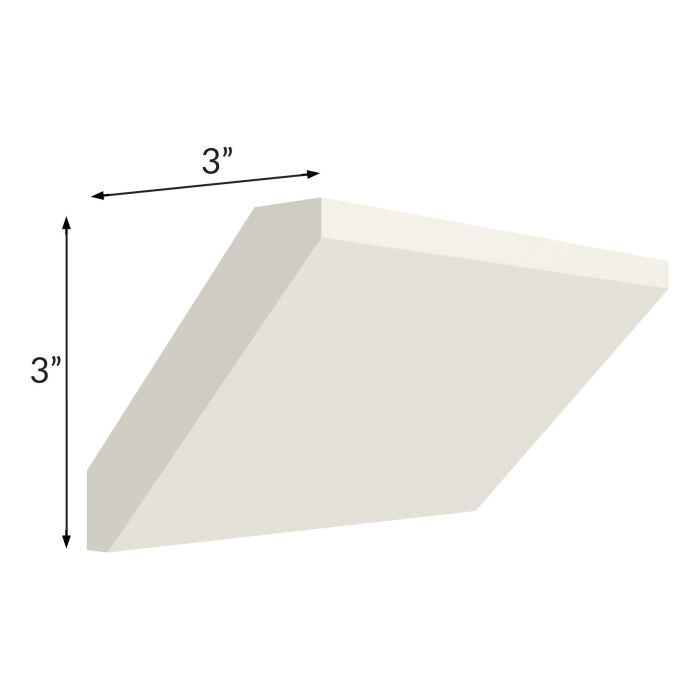 Cambridge Antique White Glaze Large Angle Crown Molding