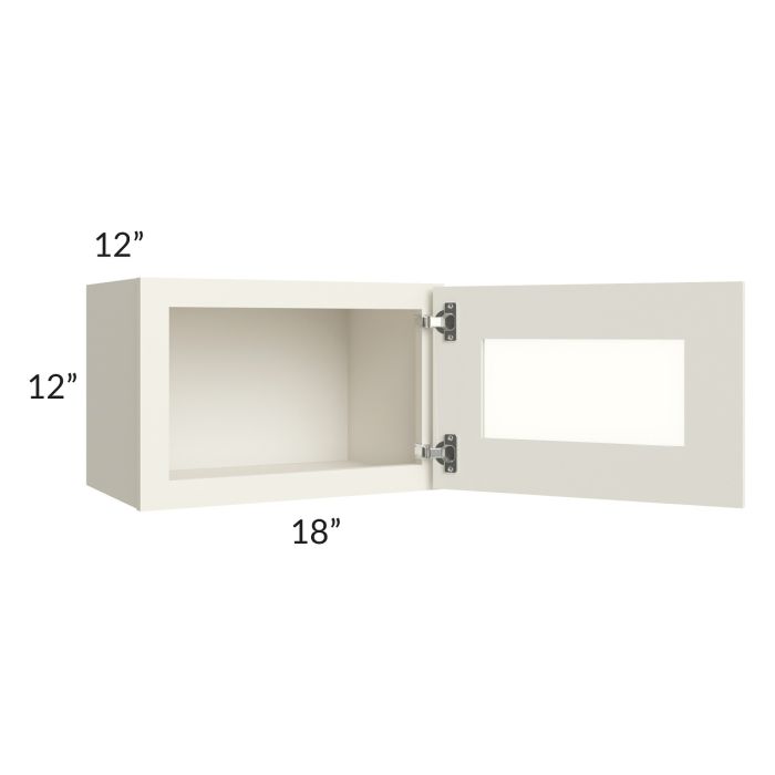 Cambridge Antique White Glaze 18x12 Decorative Wall Cabinet