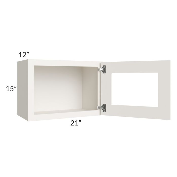 Cambridge Antique White Glaze 21x15 Decorative Wall Cabinet