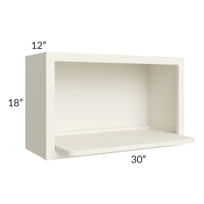 Cambridge Antique White Glaze Wall Microwave Shelf Kit