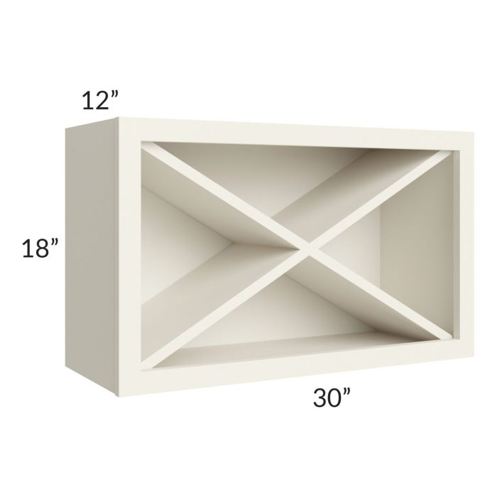 Cambridge Antique White Glaze Wall X-Wine Rack Kit