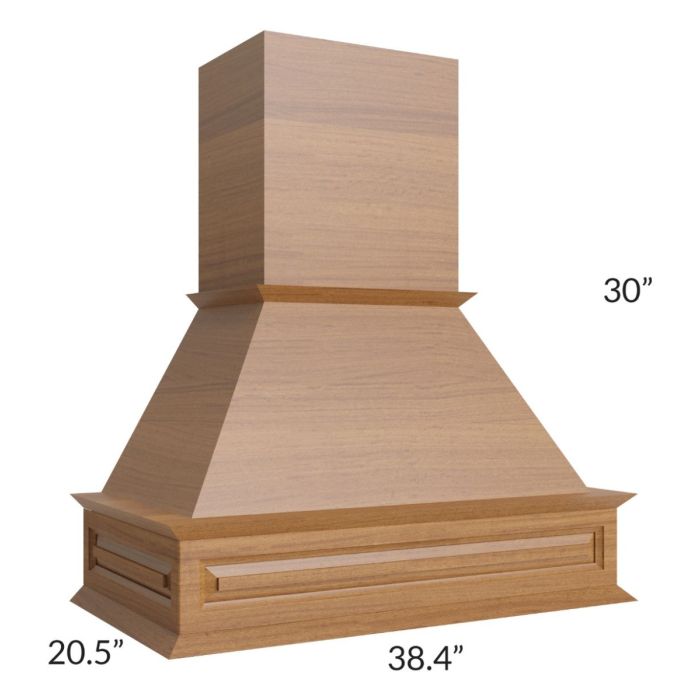 Artisan Walnut Shaker Wood Range Hood