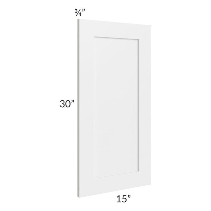 Brighton White Shaker 15x30 Wall Decorative Panel