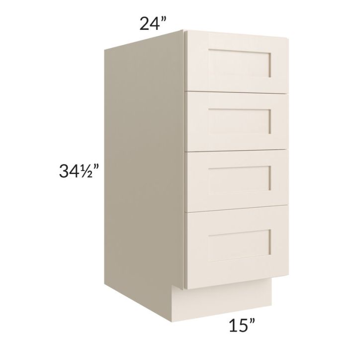 15" 4-Drawer Base Cabinet