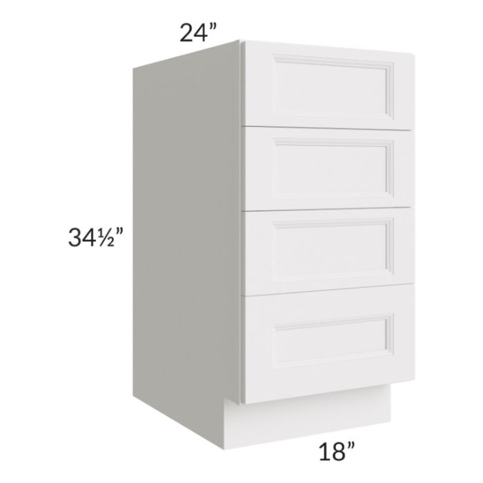 Tuscan Cloud 18" 4-Drawer Base Cabinet
