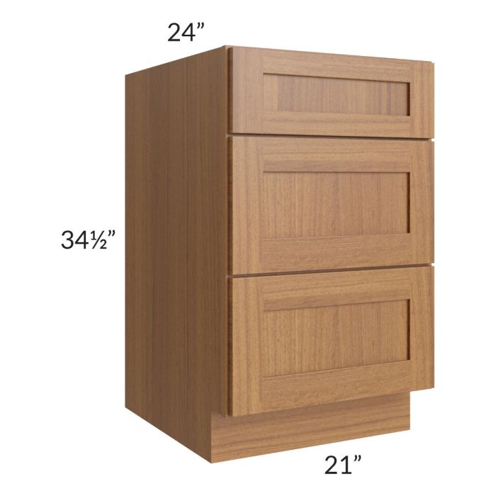 Artisan Walnut Shaker 21" Drawer Base Cabinet