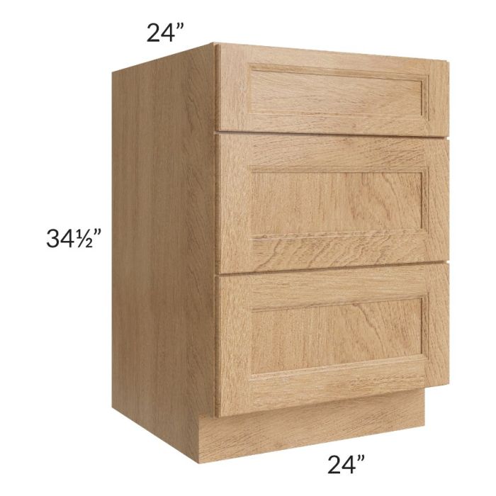 Tuscan Timber 24" Drawer Base Cabinet