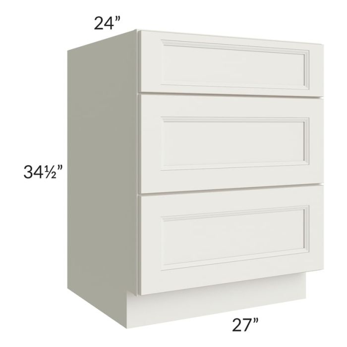 Tuscan Almond Glaze 27" Drawer Base Cabinet