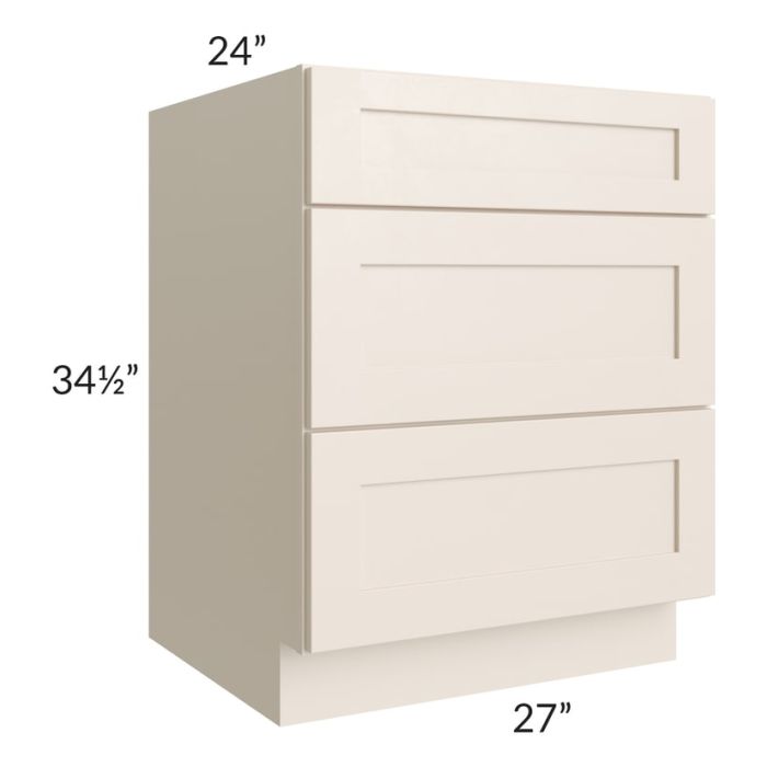 Midtown Cream Shaker 27" Drawer Base Cabinet
