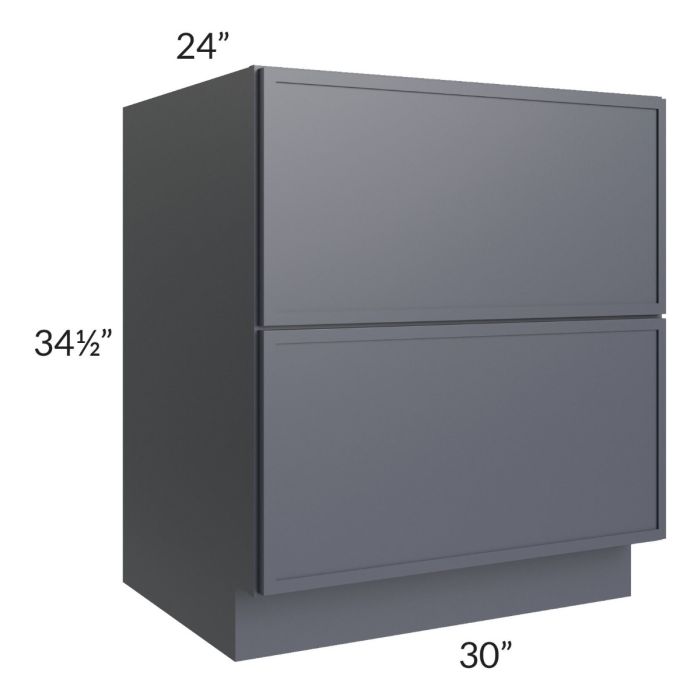 Vienna Indigo 30" 2-Drawer Base Cabinet