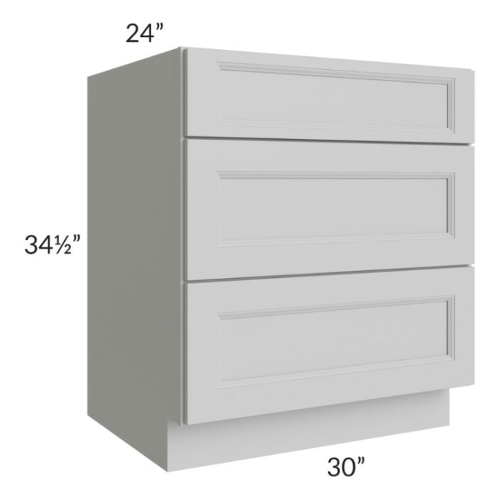 Tuscan Painted Grey 30" Drawer Base Cabinet