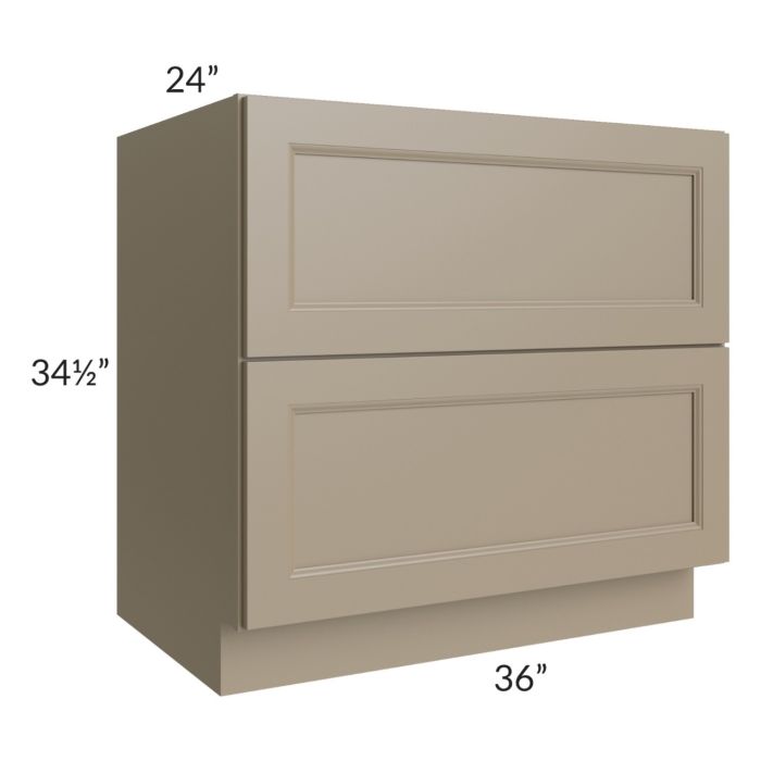Tuscan Oyster 36" 2-Drawer Base Cabinet