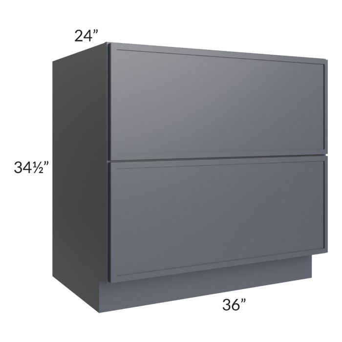 Vienna Indigo 36" 2-Drawer Base Cabinet