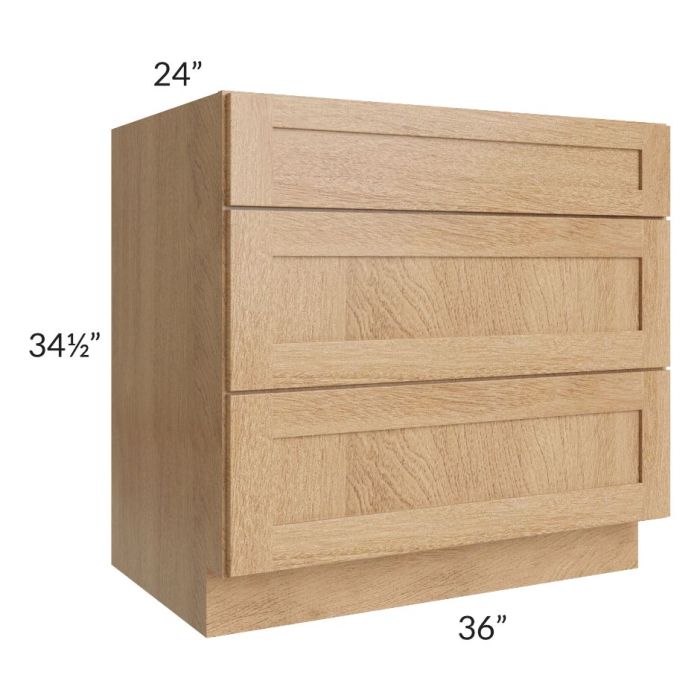 Midtown Timber Shaker 36" Drawer Base Cabinet