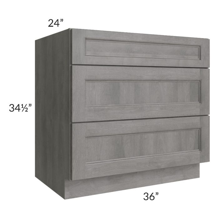 Providence Slate Grey 36" Drawer Base Cabinet