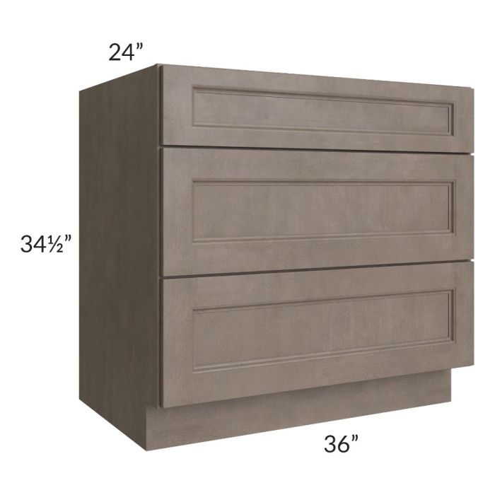 Providence Natural Grey 36" Drawer Base Cabinet 