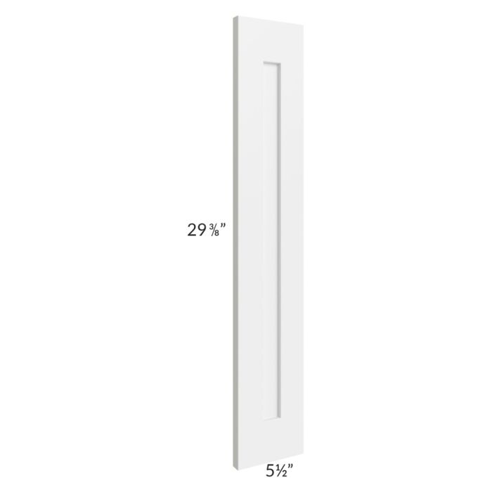 Midtown White Shaker 48 x 120 Back Panel (3/4" Thick)