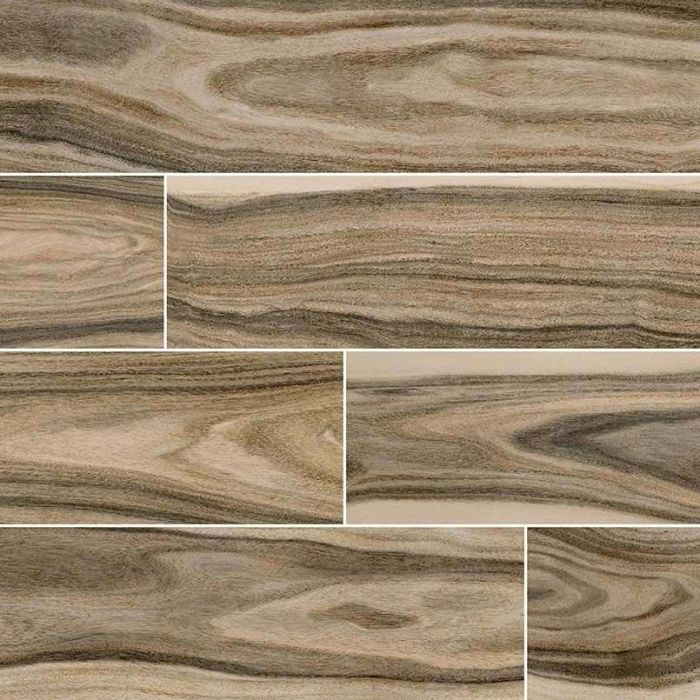 Dellano Deep Bark 8 x 48 Wood Look Tile