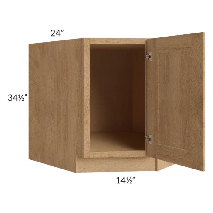 Tuscan Timber 36" Full Height Door Diagonal Corner Sink Base