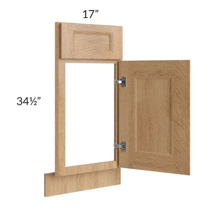 Tuscan Timber 36" Diagonal Corner Sink Front