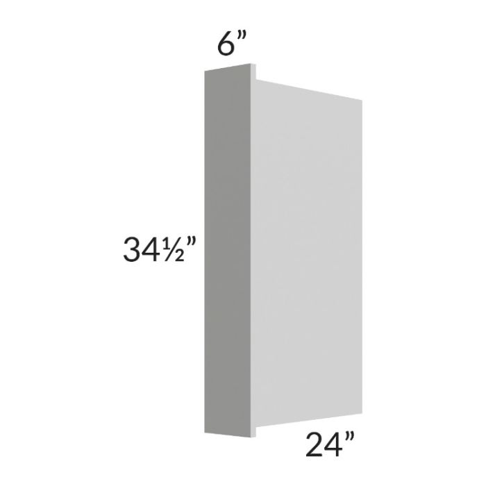 Tuscan Painted Grey 6" Appliance End Panel