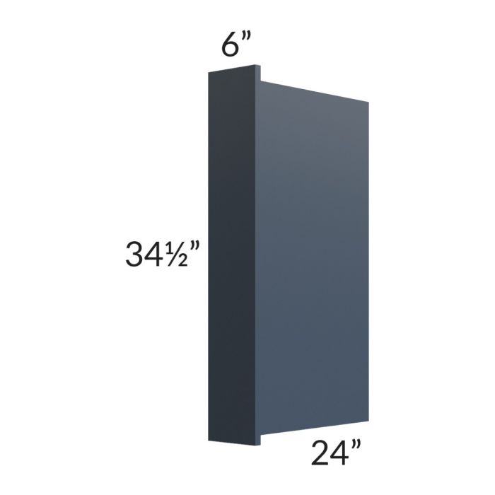 Midtown Blue Shaker 6" Appliance End Panel