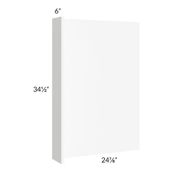 Milan White Matte 6" Appliance End Panel